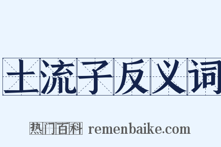 土流子反义词是什么意思的图片